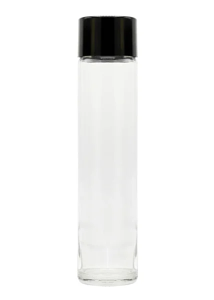 Вертикальный Снимок Бутылки Водой Белом Фоне — стоковое фото