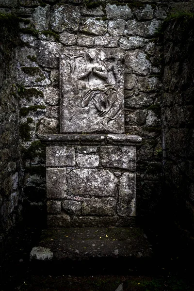 Talya Nın Bomarzo Belediyesindeki Ünlü Canavar Parkındaki Güzel Antik Heykel — Stok fotoğraf