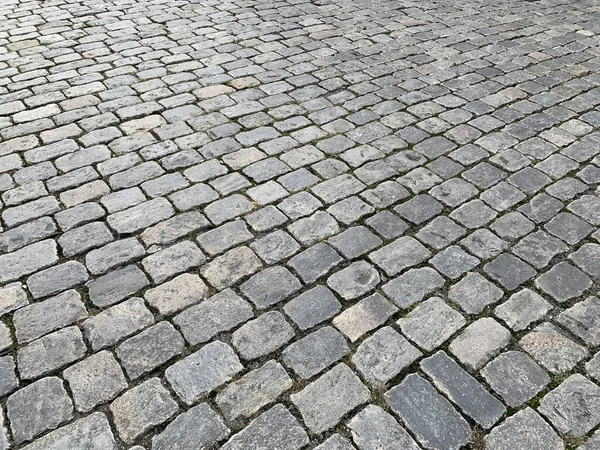 古い石畳の歩道の閉鎖ショット — ストック写真