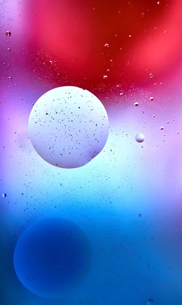 Illustration Bubbles Blue Red Background — Stock Photo, Image