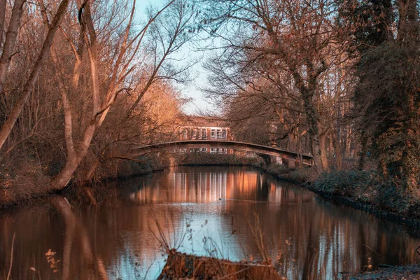 Rio Parque Inverno — Fotografia de Stock