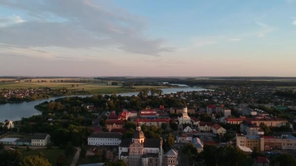 美丽的白俄罗斯明斯克市白天的空中景观 — 图库视频影像