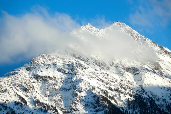 Colpo Ipnotizzante Bellissime Alpi Austriache Innevate — Foto Stock