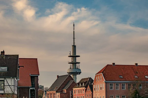 Krásný Výhled Město Emden Německo — Stock fotografie