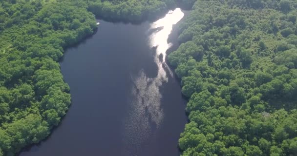 Vista Aérea Del Río Verano — Vídeo de stock
