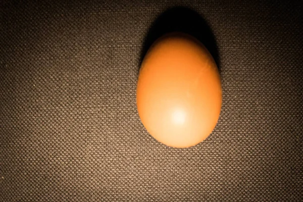 食感を背景に隔離された鶏の卵のクローズアップ — ストック写真