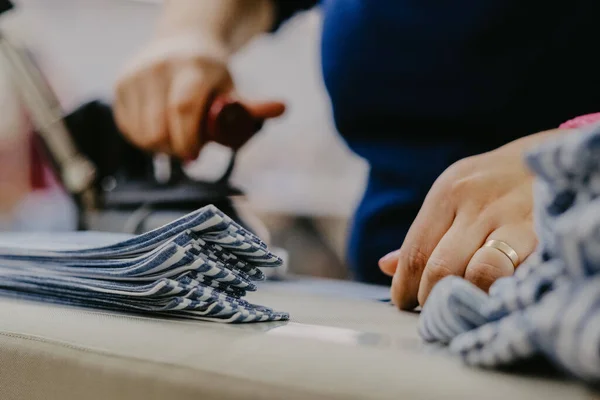 Enfoque Selectivo Las Telas Taller — Foto de Stock