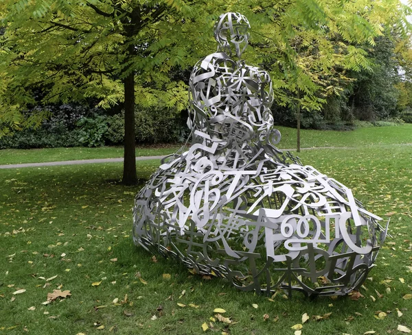 London Vereinigtes Königreich Okt 2014 Eine Große Metallskulptur Storm Von — Stockfoto