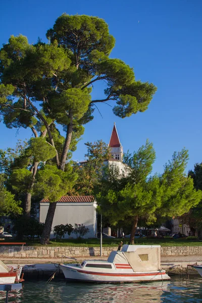 Trogir Chorvatsko Srpna 2012 Město Trogir Chorvatsku Dalmácie Pobřeží Jaderského — Stock fotografie