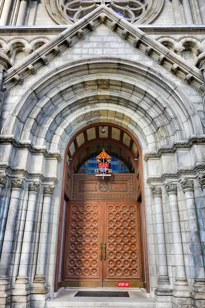 Vue Verticale Entrée Cathédrale Historique Basilique Saint Louis — Photo