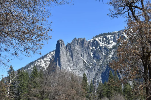 Uma Paisagem Cênica Folhagem Yosemite Valley Califórnia — Fotografia de Stock