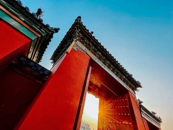 Pekin Chiny Zabytkowej Świątyni Nieba — Zdjęcie stockowe