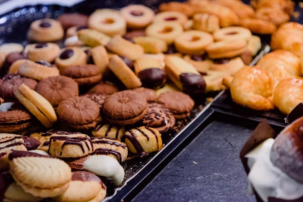 Вибірковий Знімок Фокусування Домашнього Печива Сковороді — стокове фото