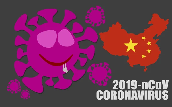 Eine Darstellung Des Wuhan Coronavirus 2019 Ncov Konzepts Ausbruch Wuhan — Stockfoto
