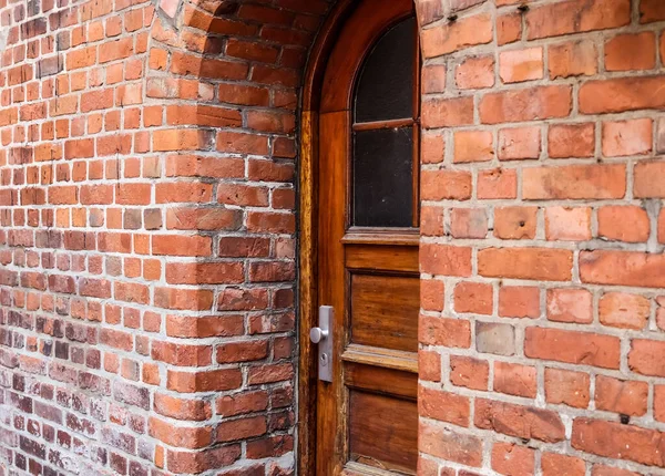 Closeup Old Building Wooden Door Daytime Stock Picture