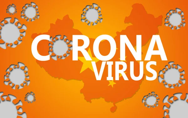 Vykreslování Wuhan Coronavirus 2019 Ncov Konceptu Ohnisko Vyskytuje Wuhan Čína — Stock fotografie