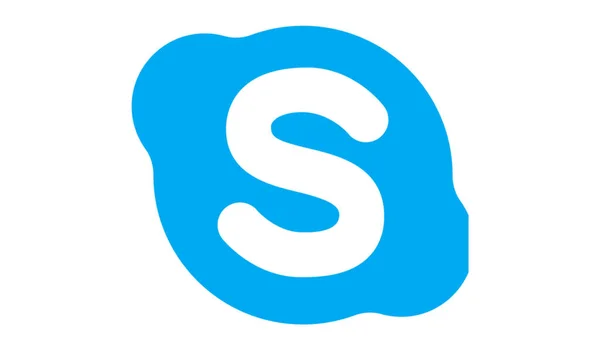 Miskolc Maďarsko Listopadu 2020 Modrá Ikona Skype Bílým Pozadím — Stock fotografie