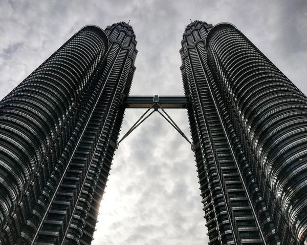 Kuala Lumpur Malaysia Dezembro 2019 Detalhe Das Torres Gêmeas Kuala — Fotografia de Stock