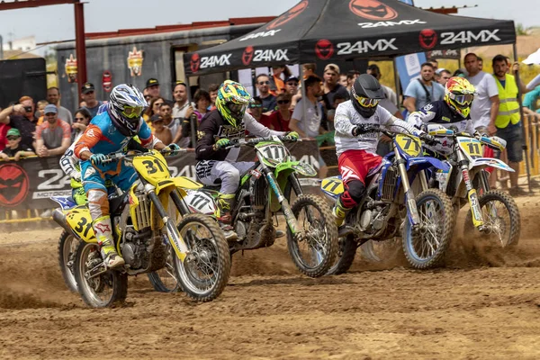 Сонсека Испания Января 2020 Года Salida Circuito Motocross — стоковое фото