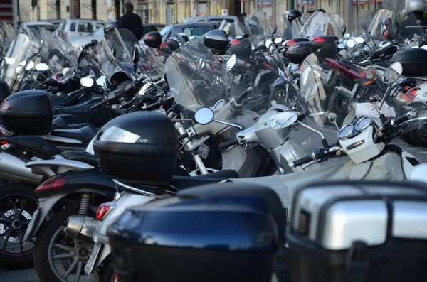 Parking Pour Motos Scooters — Photo
