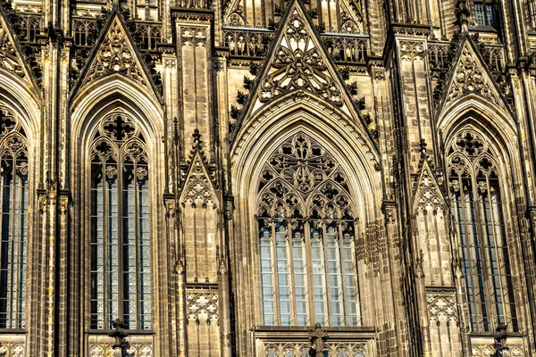 Closeup Cologne Cathedral Sunlight Cologne Germany — Stock Photo, Image