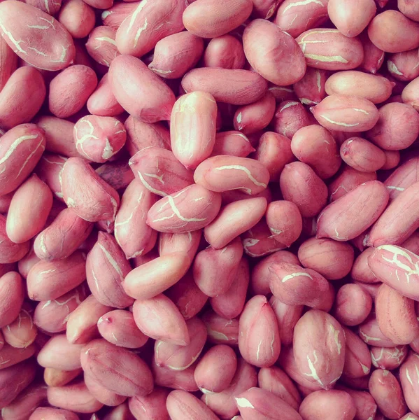 Tiro Close Uma Pilha Cheia Amendoins — Fotografia de Stock