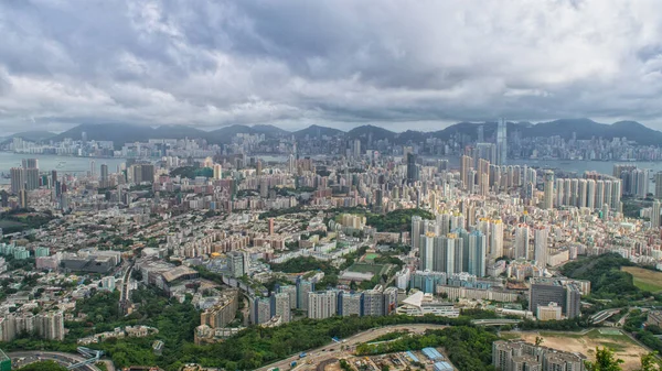 Mesmerizing Shot Beautiful Cityscape Gloomy Day Background — Stock Photo, Image