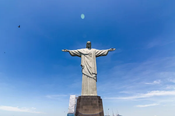 Superbe Cliché Statue Christ Rédempteur Rio Janeiro Brésil — Photo