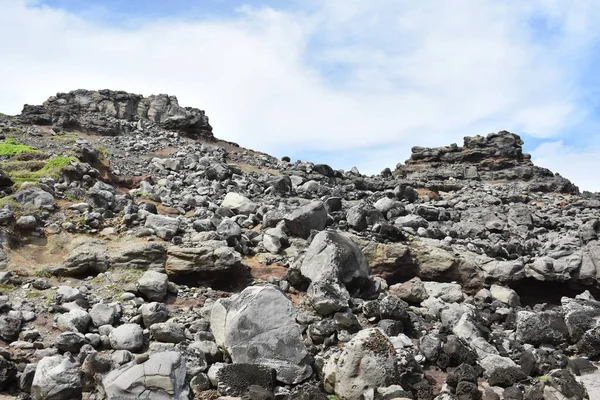 Plano Interesante Paisaje Roca Lava Junto Mar Isla Maui Hawai —  Fotos de Stock
