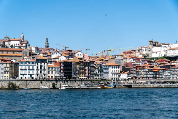 Porto Portogallo Lug 2019 Scool Wide Hot Rabelo Boat Water — Foto Stock