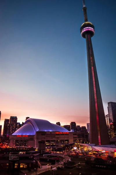 Toronto Kanada Października 2020 Piękne Toronto Ontario Kanada Tower Rogers — Zdjęcie stockowe