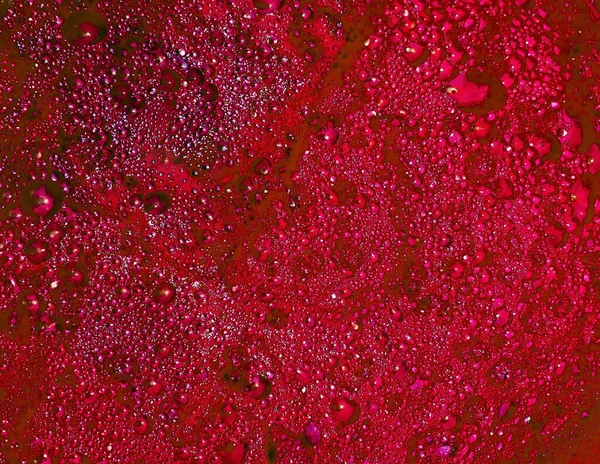 Closeup Shot Bloody Bubbles Puddle Blood Red Liquid Can Used — Stock Photo, Image