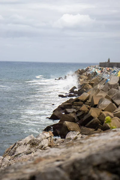 Llanes Spanyolország 2020 Október Agustin Ibarrola Cubos Memoria Emlékkockák Llanes — Stock Fotó