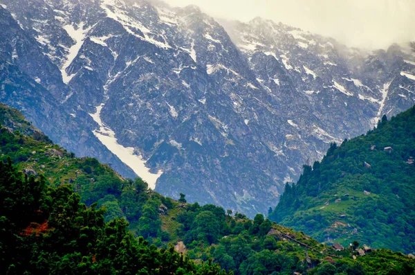 Une Belle Vue Sur Les Chaînes Dhaladhar Sur Himalaya — Photo