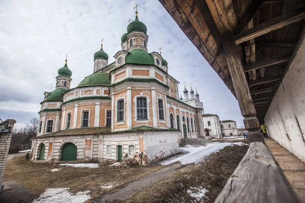 Чудовий Знімок Православного Собору Успіння Пресвятої Богородиці Взимку — стокове фото