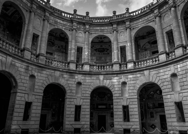Una Escala Grises Villa Farnese Caprarola Italia — Foto de Stock