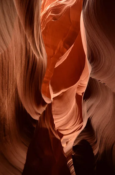 Μια Όμορφη Θέα Του Διάσημου Antelope Canyon Αριζόνα Ηπα — Φωτογραφία Αρχείου