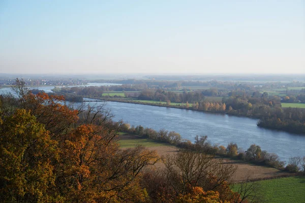 Una Vista Aérea Del Danubio Desde Mirador Alto Baviera —  Fotos de Stock