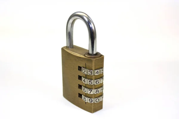 Code Padlock Isolated White Background — Stock Photo, Image