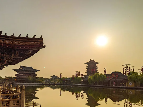 Красивый Снимок Древней Китайской Архитектуры — стоковое фото