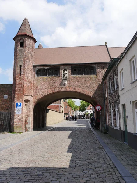 Bruges Belgium Bruges Zonnekemeers May 2019 128 View Ecclesiastical Historic — 图库照片
