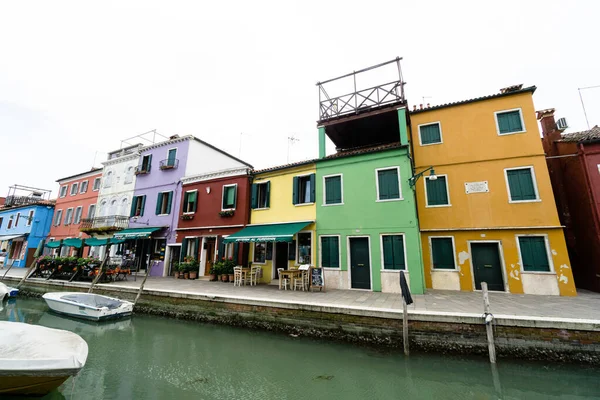 Burano Italia Junio 2017 Amplio Plano Las Calles Burano Venecia — Foto de Stock