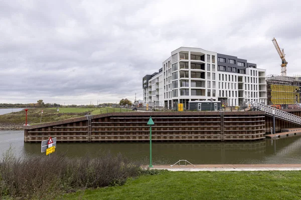 Zutphen Niederlande 2020 Eingang Des Erholungshafens Noorderhaven Mit Einem Bau — Stockfoto