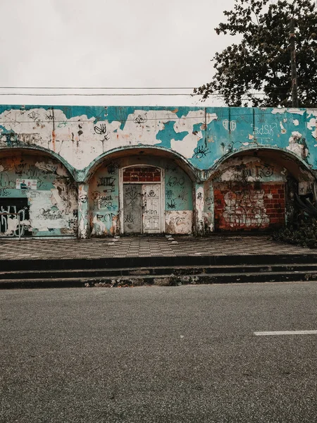 Rio Janeiro Brazil Νοεμβρίου 2020 Πυροβολισμός Εγκαταλελειμμένου Κτιρίου Στο Ρίο — Φωτογραφία Αρχείου