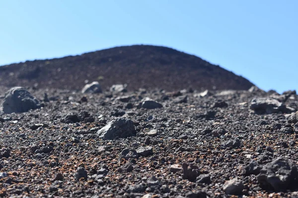 Фрагменты Вулканической Породы Склона Горы Острове Мауи — стоковое фото