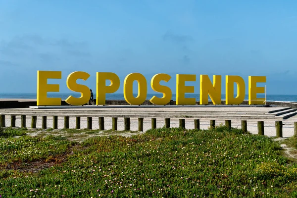 Esposende Portugal Juni 2019 Ein Schöner Kopfschuss Der Strandnähe Geschriebenen — Stockfoto