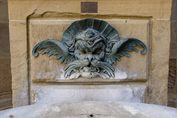 Italy Italy Jul 2018 Building Facade Statue Typical Construction Italy — Stock Photo, Image