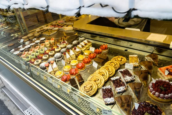 Venezia Italia 2017 Ampia Scelta Pasticceria Vetrina Venezia Con Tante — Foto Stock