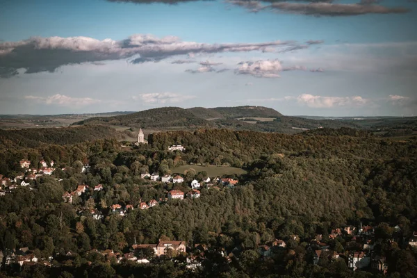 Krásný Letecký Snímek Eisenachu Německo — Stock fotografie