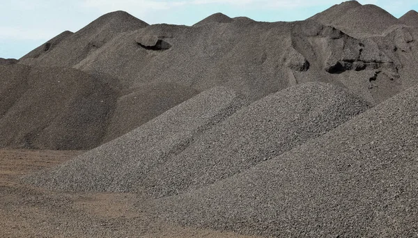 Beautiful View Large Piles Processed Manganese Rich Ore Rock — Stock Photo, Image
